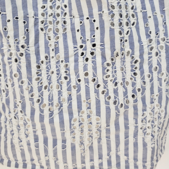 Gap Stripe Eyelet Cami fit and flare Dress - Picture 5 of 5